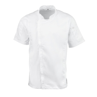 Commercial Chef Jacket | Mens Zipper Chef Coat | White | Chef Works B471-M