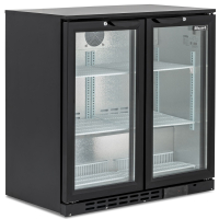 Commercial Bar Bottle Cooler | Double Door Drinks Fridge | 202 Bottle Capacity | Blizzard BAR2