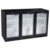 Triple Door Bar Bottle Cooler | Commercial Beer Fridge | 338 Bottle Capacity | Blizzard BAR3