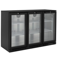Triple Door Bar Bottle Cooler | Commercial Beer Fridge | 338 Bottle Capacity | Blizzard BAR3
