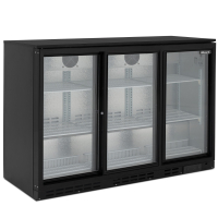 Commercial Triple Sliding Door Bar Bottle Cooler | Bar Fridge | 338 Bottle Capacity | Blizzard BAR3SL