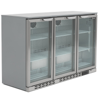 Triple Door Bar Bottle Cooler | Commercial Beer Fridge | 338 Bottle Capacity | Blizzard BAR3SS