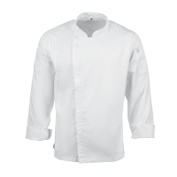 Commercial Chef Jacket | Unisex Lightweight Chef Coat | White | Chef Works BB264-M
