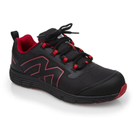 Slipbuster Mesh Safety Trainers | Black Safety Shoes | Anti-Slip Work Footwear | Slipbuster BB421-40