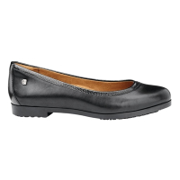 Womens Slip On Work Shoes | Non Slip Safety Footwear | Black | Shoes for Crews BB594-38