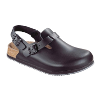 Commercial Clog | Slip Resistant Work Shoe | Leather Upper | Birkenstock Tokio Super Grip BB677-43