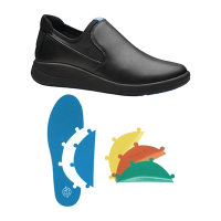 Commercial Slip On Work Shoe | Modular Insole | Black | WearerTech Vitalise BB741-42