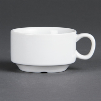 Espresso Cups | Whiteware Stacking Coffee Cups | 85ml 3oz Capacity | Olympia CB471
