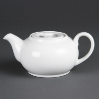 Porcelain Teapot | White Ceramic Teapot | 426ml Capacity | Olympia CB473