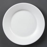 Wide Rimmed Plates | Whiteware Plates | 230mm | Olympia CB480