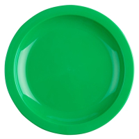 Polycarbonate Plates | Green Dinner Plates | 172mm Diameter | Kristallon CB764