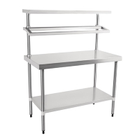 Commercial Prep Station | Stainless Steel Workbench | With Overhead Gantry | Vogue CB908