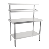 Commercial Prep Station | Stainless Steel Workbench | With Overhead Gantry | Vogue CB908