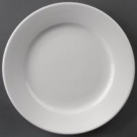 Wide Rimmed Plates | 165mm Dinner Plates | Restaurant Tableware | Athena Hotelware CC206