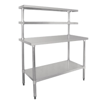 Commercial Stainless Steel Prep Station | Kitchen Workbench | 1500x1800x600mm | Vogue CC360