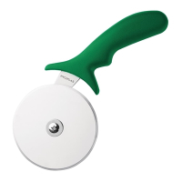 Pizza Wheel | Pizza Cutter | 4 inch Stainless Steel Blade | Green Handle | Chef Craft CC408