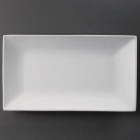 Rectangular Serving Platters | White Serving Platters | 310mm Food Presentation | Olympia CC895