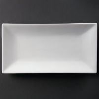 Serving Rectangular Platter | Dining Plate | 380mm White Ceramic | Olympia CC896