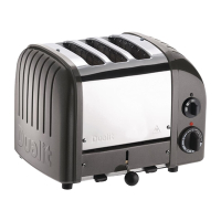 3 Slice Toaster | Combi Vario Toaster | 2 + 1 Design | Metallic Charcoal | Dualit 31209