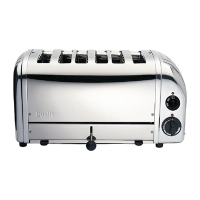 Commercial Bun Toaster | Bread Roll Toaster | 6 Bun Capacity | Dualit 61028