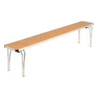 Commercial Stacking Bench | Contour Bench | 6ft Oak | Gopak CD585