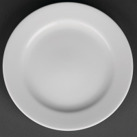 White Rim Plates | Porcelain Dinner Plates | 210mm Classic Design | Royal Porcelain CG007