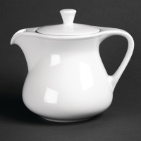 Classic White Teapot | Porcelain Tea Pot | 750ml Capacity | Royal Porcelain CG040
