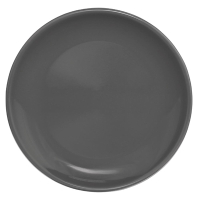 Cafe Coupe Plate | Charcoal Dinner Plate | 200mm Porcelain Tableware | Olympia CG354