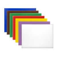Commercial Chopping Board Set | High Density Colour Coded Boards | Small 305x229x12mm | 7 Pack | Hygiplas CH050