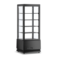 Commercial Countertop Display Fridge | Refrigerated Showcase | 98L Capacity | King CL-98B