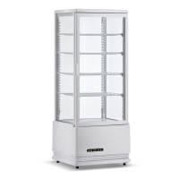 Countertop Display Fridge | Refrigerated Showcase | 98L Capacity | White | Easy CL-98W