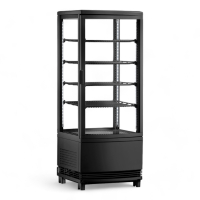 Commercial Countertop Display Fridge | Refrigerated Showcase | 98L Capacity | Double Door | Easy CL-98R