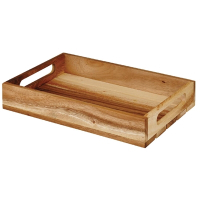 Wooden Crate | Medium Buffet Display Crate | 300 x 200 x 48mm | Churchill Alchemy Buffetscape CN474
