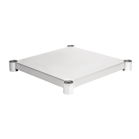 Stainless Steel Table Shelf | Kitchen Storage Shelf | 600x600mm | Vogue CP830