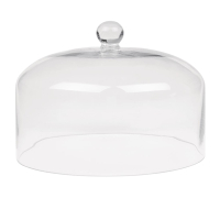 Glass Cake Stand with Dome | Cake Display with Cover | 280x320mm | Olympia CS014