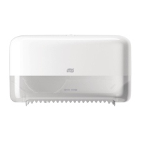 Coreless Toilet Roll Dispenser | Twin Roll Holder | Washroom Dispenser | Tork CT047