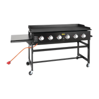 Commercial Gas Barbecue Griddle | 6 Burner LPG Grill | Outdoor Cooking Station | Buffalo CY265