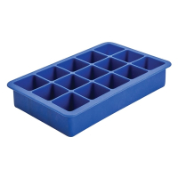 Commercial Silicone Ice Cube Mould | 15 Cavity Ice Tray | Blue | Beaumont 3349