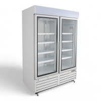 Commercial Glass Door Display Fridge | Upright 2 Door Refrigerator | 950L Capacity | BestFrost GDR950