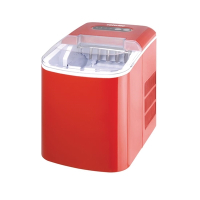 Commercial Countertop Ice Machine | Manual Fill Ice Maker | Red Finish | Caterlite DA257