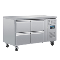 Commercial Gastronorm Counter Fridge | Four Drawer Refrigerator | 440L Capacity | Polar U-Series DA547
