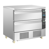 Commercial Double Drawer Counter Fridge Freezer | Refrigerated Drawer Unit | 4 x GN1/1 Capacity | Polar DA996