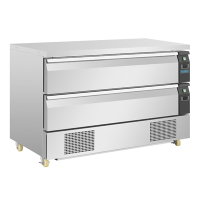 Commercial Double Drawer Counter Fridge Freezer | GN1/1 Refrigeration | 6 x GN1/1 Capacity | Polar DA997