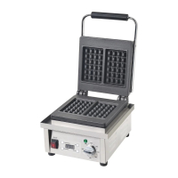 Commercial Waffle Maker | Belgian Waffle Iron | Single Plate | Buffalo DB170
