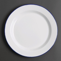 Enamel Dinner Plates | 300mm Tableware | Outdoor Dining | Olympia DC388