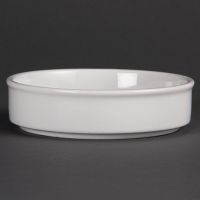 Mediterranean Stackable Dishes | White Porcelain Dishes | 134mm | Olympia DK828