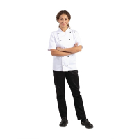 Commercial Chef Jacket | Unisex Short Sleeve | White | Whites Chicago DL711-S