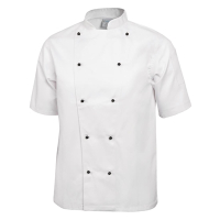 Commercial Chef Jacket | Unisex Short Sleeve | White | Whites DL711-L