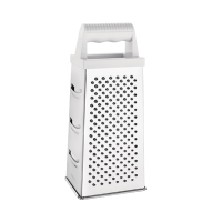 Commercial Hand Grater | 4 Way Grater | Stainless Steel Kitchen Tool | Vogue DM021