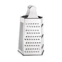 Professional Hand Grater | 6 Way Grater | Stainless Steel Kitchen Tool | Vogue DM022